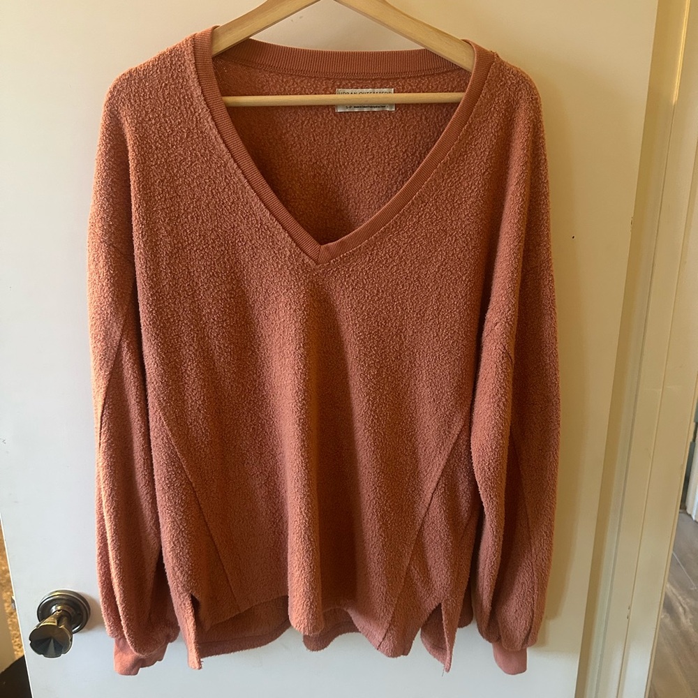 Urban Outfitters Dusty Rose V-Neck Sweater